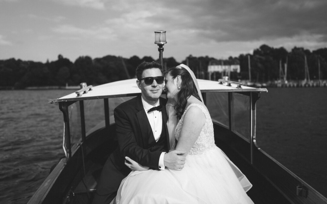 Traumhochzeit in der Villa Blumenfisch – Bootstrauung & Sonnenuntergang am Wannsee | Hochzeitsfotografie zwischen Potsdam & Berlin